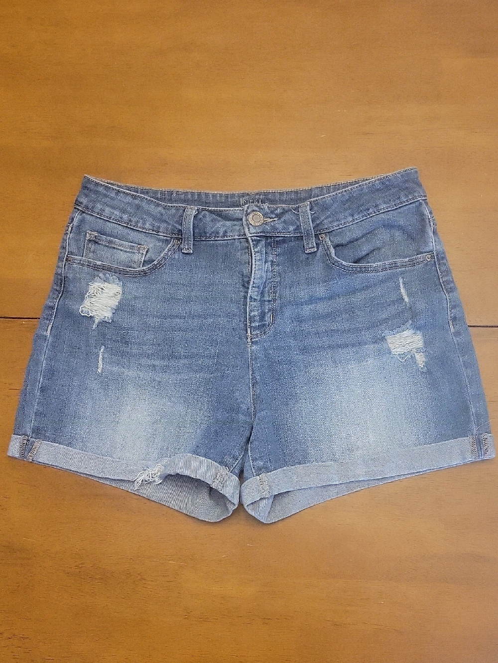 Time and Tru Size 12 Women's Distressed Denim Shorts